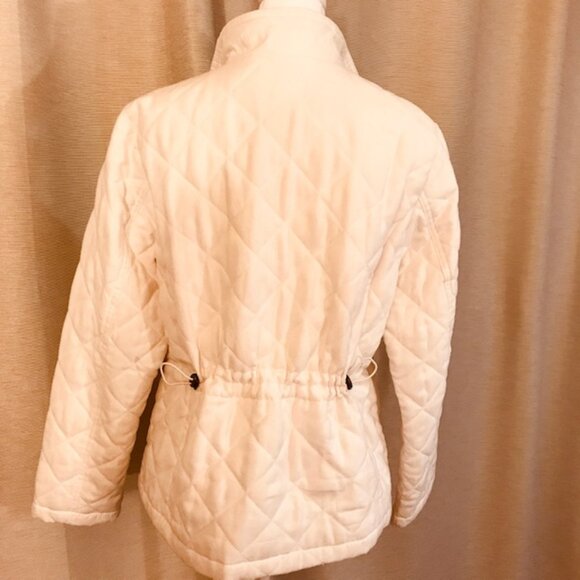 Ivory Quilted Jacket by Croft & Barrow - Picture 3 of 6
